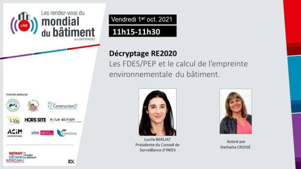 Les FDES/PEP et le calcul de l’empreinte environnementale du bâtiment.